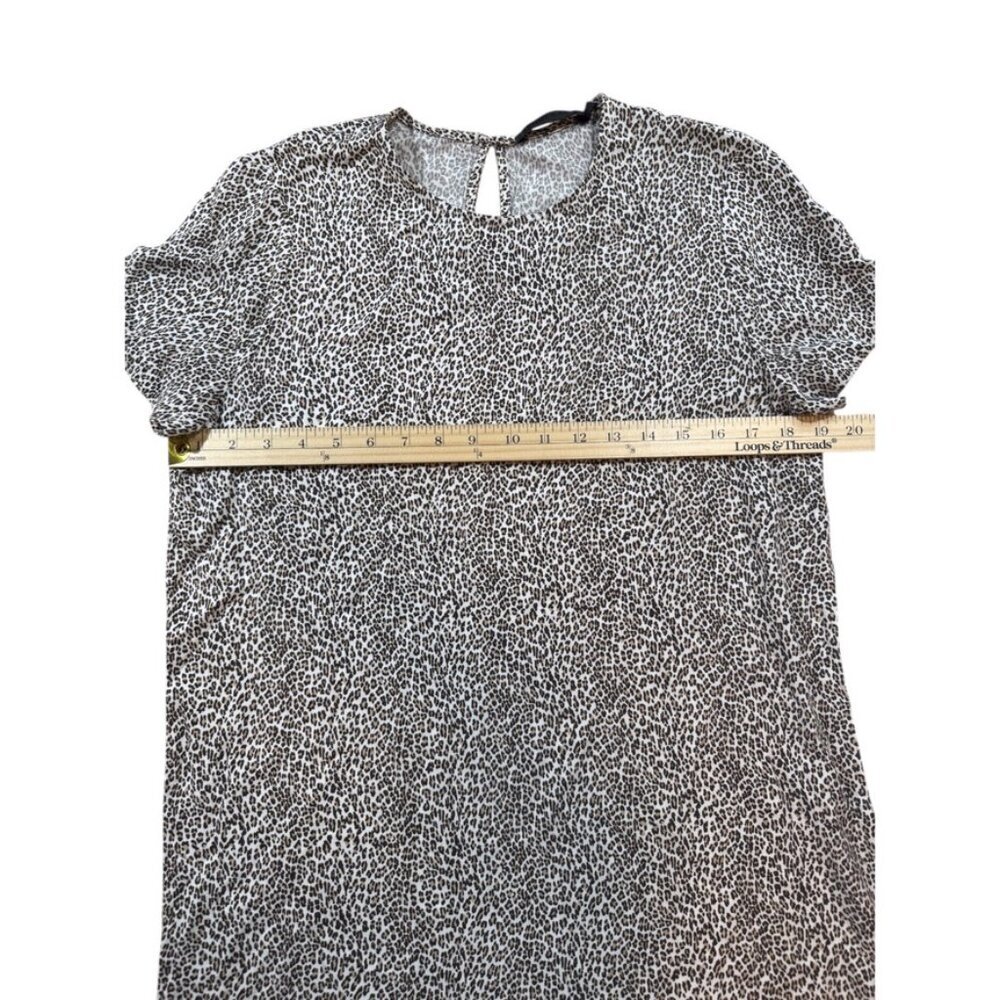 Jenni Kayne leopard print shirt dress size medium - Picture 4 of 9